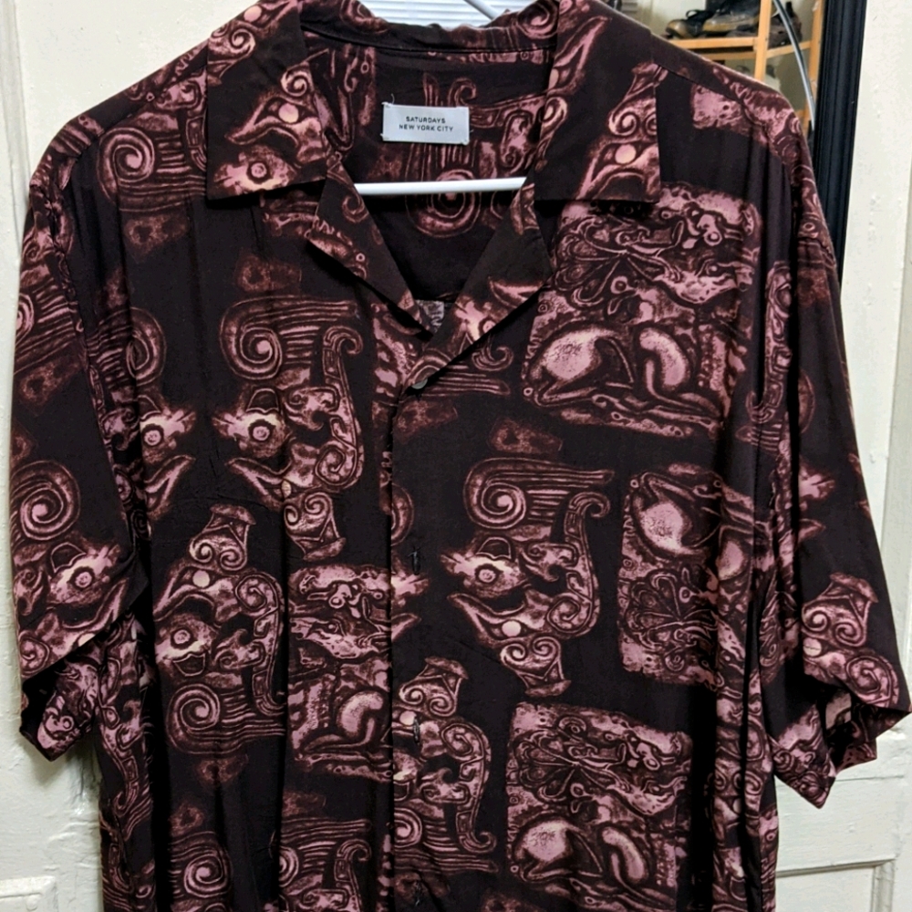 Saturdays NYC Hawaiian style shirt